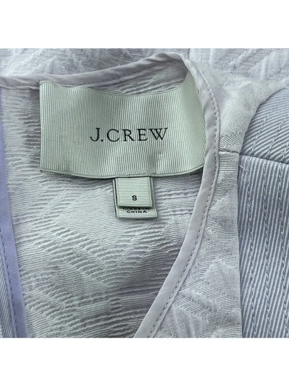J. Crew Womens Sleeveless Textured Shift Dress S Lavender